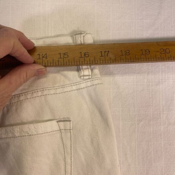 Free People White Floral Distressed Jeans Size 28 - Picture 7 of 7